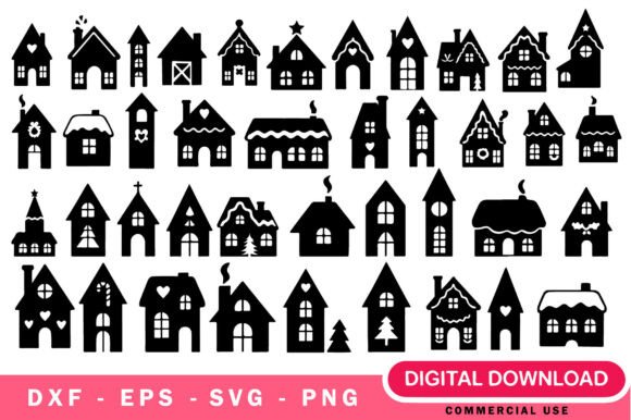 Discover the Magic of Houses Plotter Files Svg and House Clipart