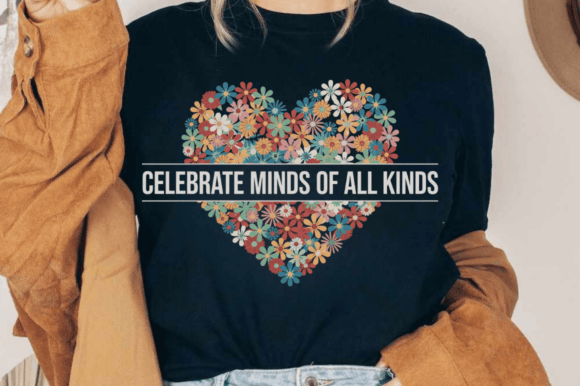 Floral Celebrate Minds of All Kinds PNG