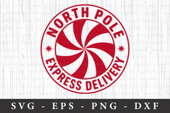 North Pole Express Delivery SVG for Creative Projects