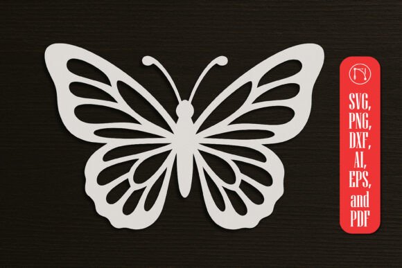 Paper Cut Butterfly SVG Cut File