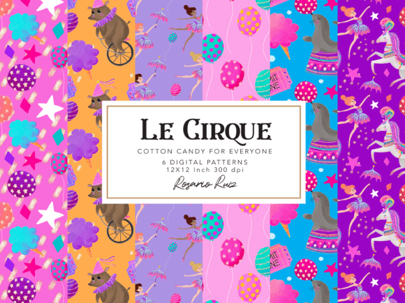 Pink Circus Papers Girly Carnival Pack